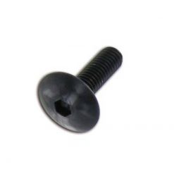 Flachkopfschraube M6x30mm schwarz (6 Stück)