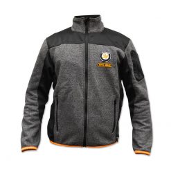 Fleece-Jacke BYE BIKE anthrazit/schwarz XL