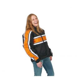 Jacke orange/schwarz Grösse L