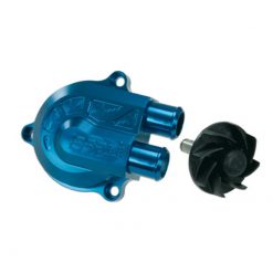 Wasserpumpe SSP Minarelli blau eloxiert