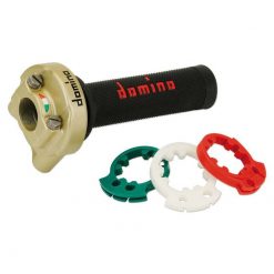 Gasgriff Domino XM2 3846 für Doppelkabelzug mit Alugehäuse, gold