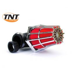 Luftfilter TNT (Ø 28-35mm) chrom-rot 90°