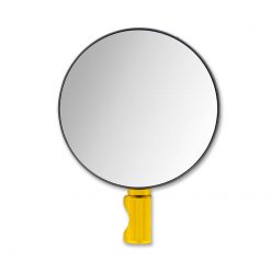 Lenkerendspiegel homologiert, schwarz/gold, Immatrikulation ->16