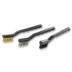 Reinigungsbürsten-Set 3Stk Kunststoff, Messing, Stahl 35x10mm