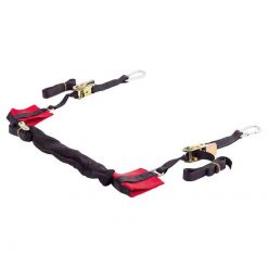 Spanngurt mit Lenkerlaschen BIKEIT (schwarz/rot)