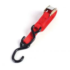 Zurrgurt mit Haken BIKEIT 4 Stück (L 1.8m x B 25mm), rot