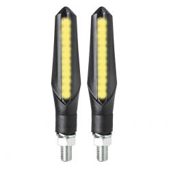 Blinker SMD LED Blinklauflicht Glas smoke CE black (Paar)