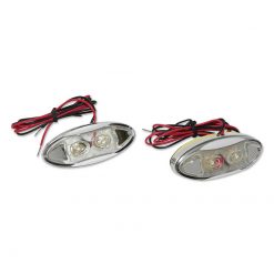 Blinker LED orange/weiss transp. zum stecken und kleben