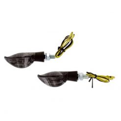 Blinkerset str8 Curve LED schwarz/transparent CE