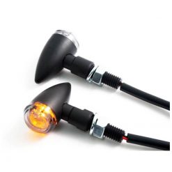 Blinker Custom hyper mini mit Super-LED schwarz CE
