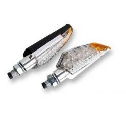 Blinker Pico, chrom/schwarz/transparent LED CE