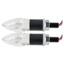 Blinker Crystal transparent/schwarz LED CE