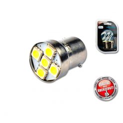 Glühlampe weiss LED (5Leds) 12V 0.775W BA15s (2 Stück)