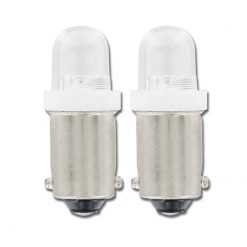 Glühlampe weiss LED 6V/12V BA9s (2 Stück)