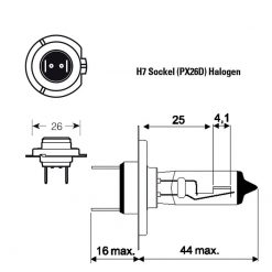 Halogen- Birne SIMONI RACING (Paar) HYPER THUNDER - 4000°K 12V/55W (Sockel