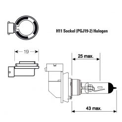 Halogen- Birne SIMONI RACING (Paar) WHITE SHOCK - 4200°K 12V/55W (Sockel: