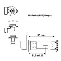 Halogen- Birne SIMONI RACING (Paar) SUPER GAMMA - 6200°K 12V/65W (Sockel: