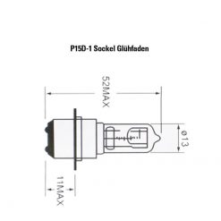 Halogen- Birne SIMONI RACING SUPER SHOCK X - 4200°K 12V/50W (Sockel: P15D-