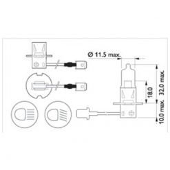 Glühlampe H3 12V 55W Philips Premium