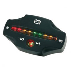 Voltmeter LED Digital 8-16V schwarz eloxiert