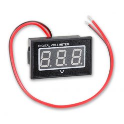 Voltmeter Digital 8-18V schwarz-rot 41x25mm