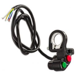 Schaltereinheit schwarz Cafe Racer/universal für Lenker Ø22mm