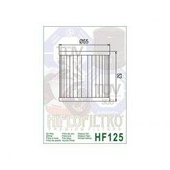 Oelfilter HIFLO FILTRO HF125 (wie COF025)