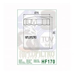 Oelfilter HIFLO FILTRO HF170C chrom (wie COF070C)
