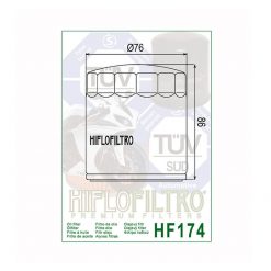 Oelfilter HIFLO FILTRO HF174C chrom (wie COF074C)