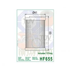Oelfilter HIFLO FILTRO HF655 (wie COF555)