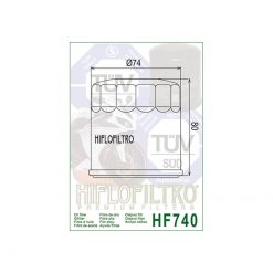 Oelfilter HIFLO FILTRO HF740 (wie COF640)