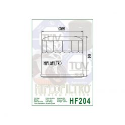 Oelfilter HIFLO FILTRO HF204C chrom (wie COF104C)