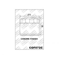 Oelfilter HIFLO FILTRO HF172CRC chrom RACING PERFORMANCE (wie COF072C)