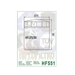 Oelfilter HIFLO FILTRO HF551 (Moto Guzzi) (wie COF451)