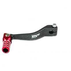 Schalthebel Alu TNT Derbi Senda carbon/rot