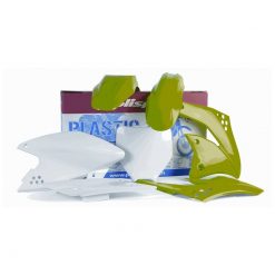 Verkleidungskit komplett grün/weiss Kawasaki KX65 2000-2013