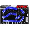Kühlerschlauch-Kit Silikon Kawasaki KX 450 F 09-15 blau