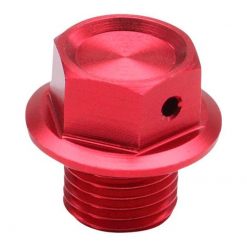 Oelablassschraube mit Magnet ZETA Alu Honda M12x1.5 rot