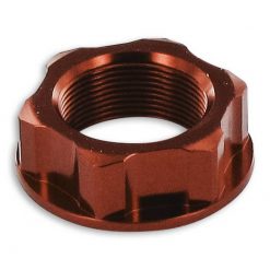 Lenkkopfmutter ZETA Alu Kawasaki/Suzuki M22x1.0 rot