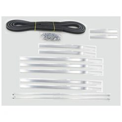 Trittbrettleisten Alu+Gummi Vespa 125 V1-15 1949-1950