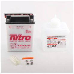 Batterie YB14A-A2 Nitro offen mit Säurepaket