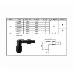 Kerzenstecker NGK LB05EP (8020) in SCHWARZ