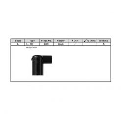 Kerzenstecker NGK LEH (8301) in SCHWARZ (NICHT ENTSTOERT)