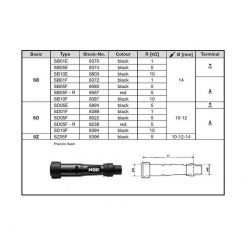 Kerzenstecker NGK SD10F (8394) in SCHWARZ