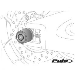Sturzpads für Schwinge Puig Ducati Scrambler schwarz (Paar)