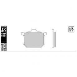 Bremsbelag Galfer Semi-Metal (Paar)