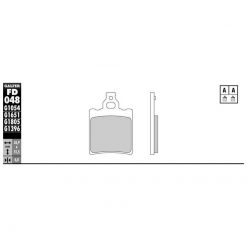 Bremsbelag Galfer Semi-Metal (Paar)