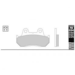 Bremsbelag Galfer Semi-Metal (Paar)