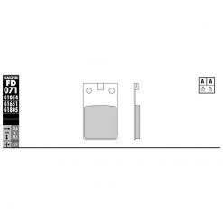 Bremsbelag Galfer Semi-Metal (Paar)