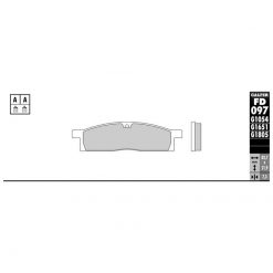 Bremsbelag Galfer Semi-Metal (Paar)